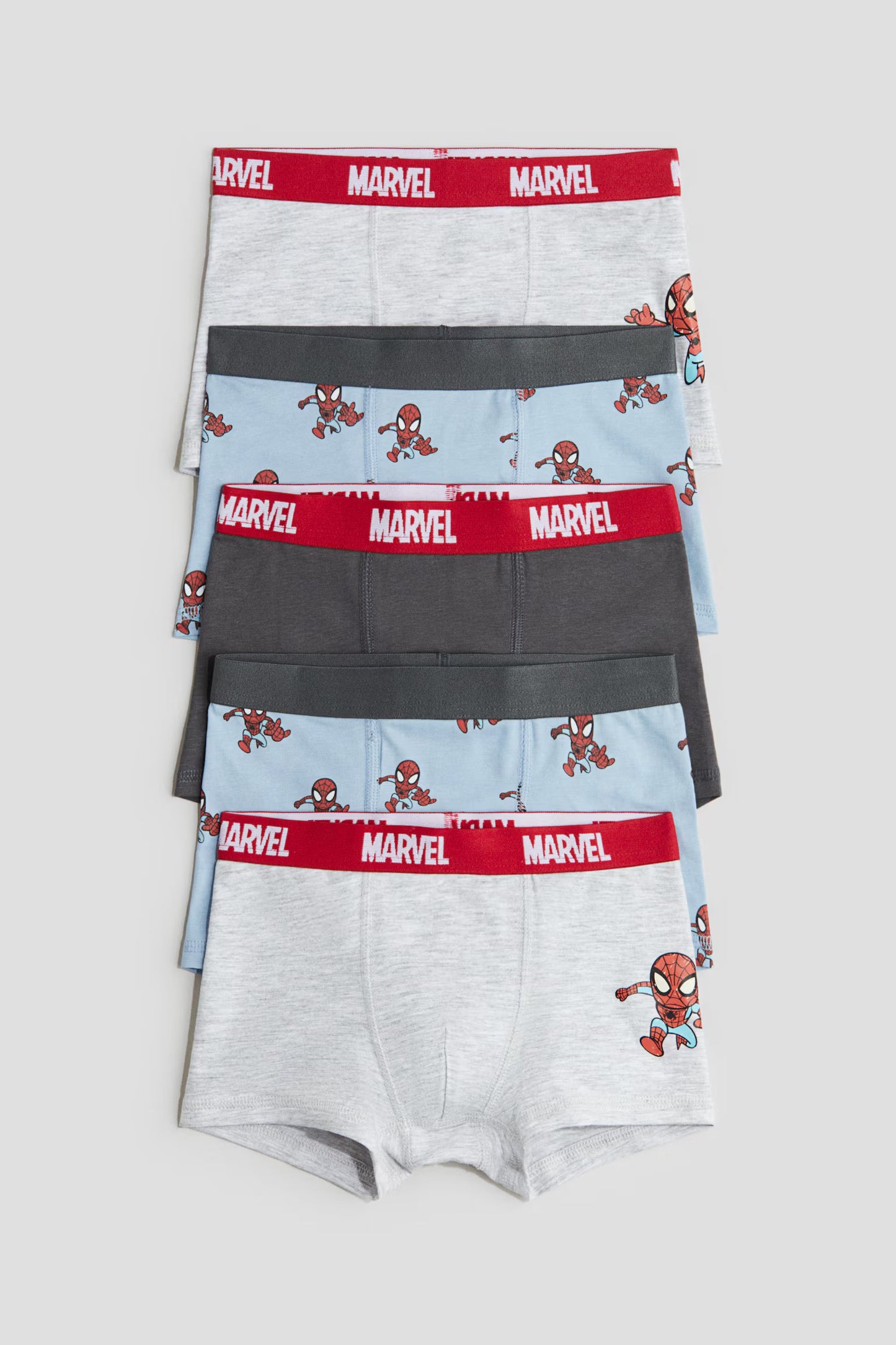 Pack de 5 boxer spiderman
