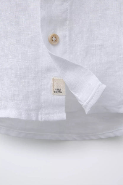 Camisa cuello mao lino