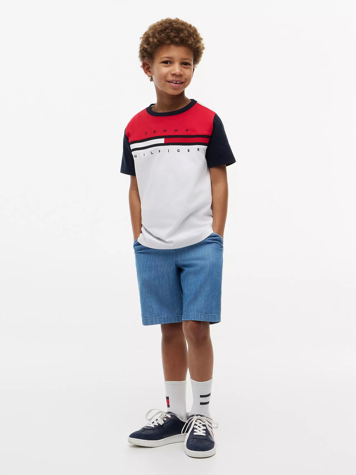Polera colorblock