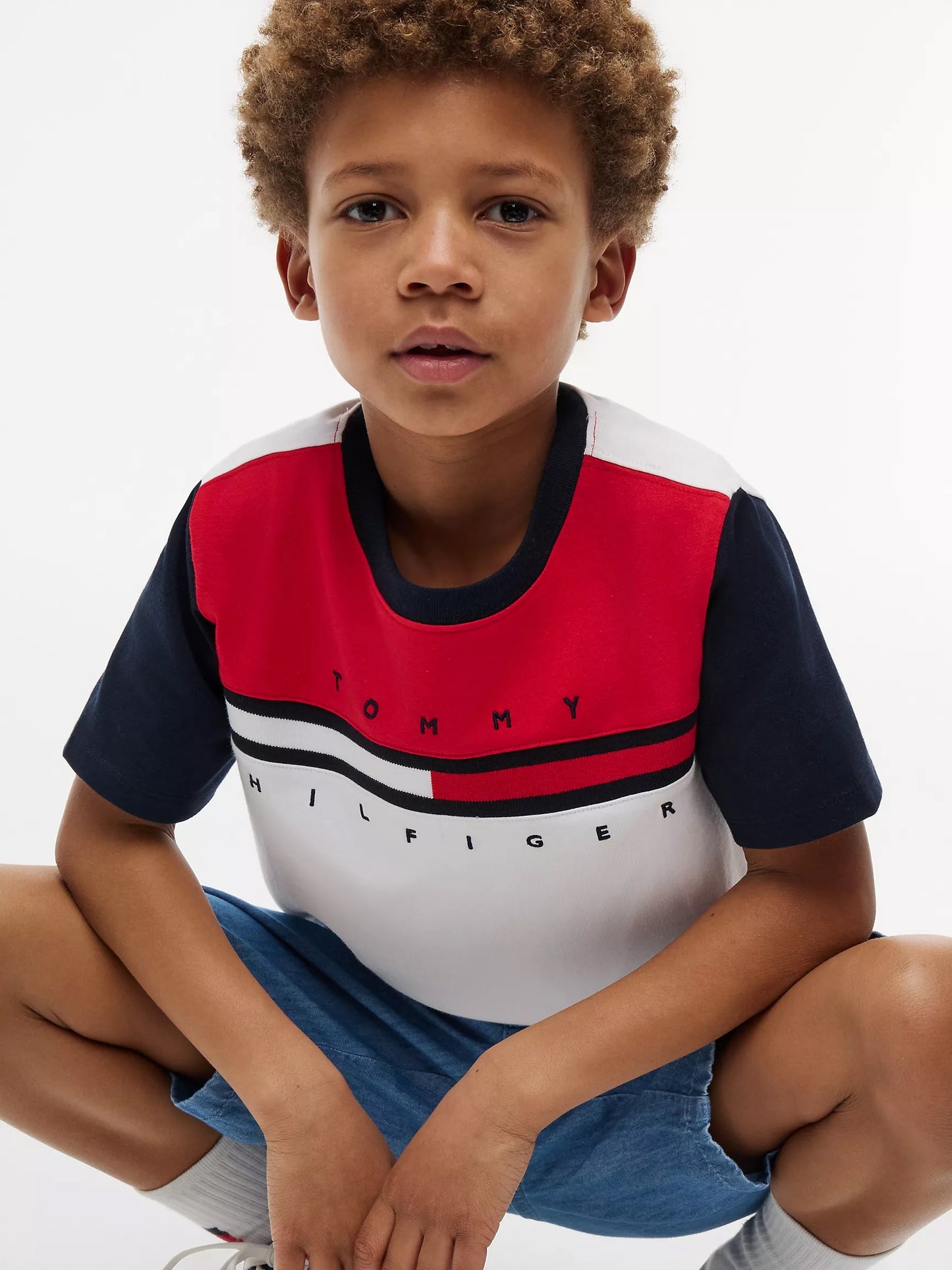Polera colorblock