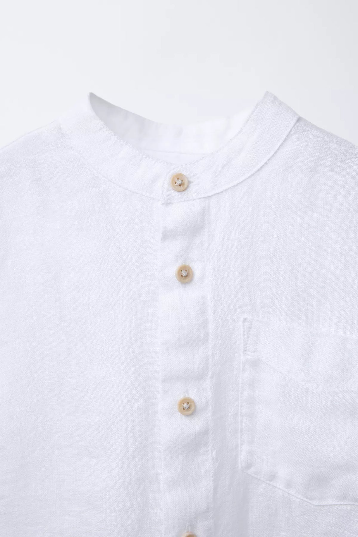 Camisa cuello mao lino