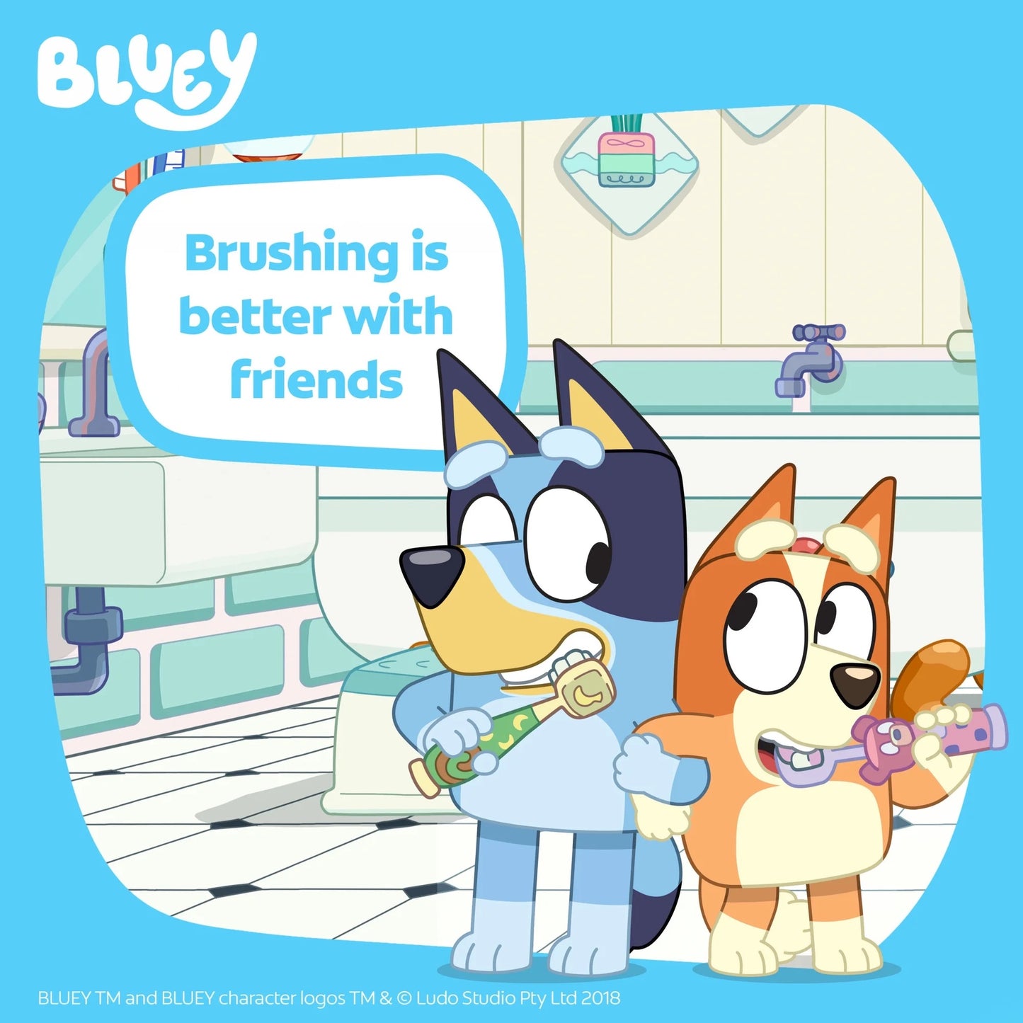Cepillo de dientes bluey
