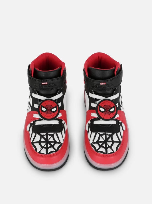 Zapatos con luces spiderman