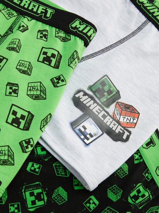 Pack de 3 boxers minecraft