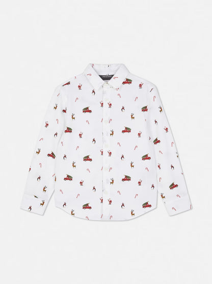 Camisa navidad con corbata