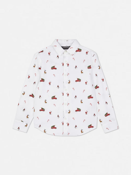 Camisa navidad con corbata