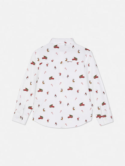 Camisa navidad con corbata