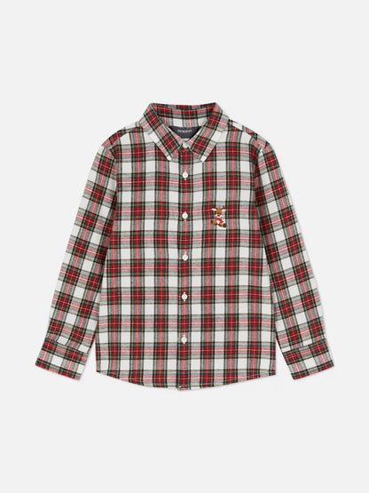 Camisa cuadros navidad