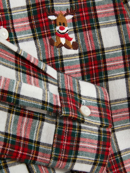 Camisa cuadros navidad