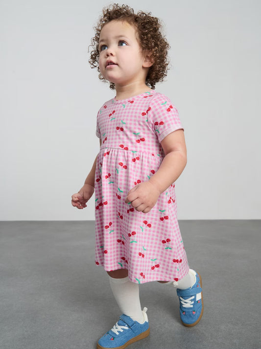 Vestido rosado cherry
