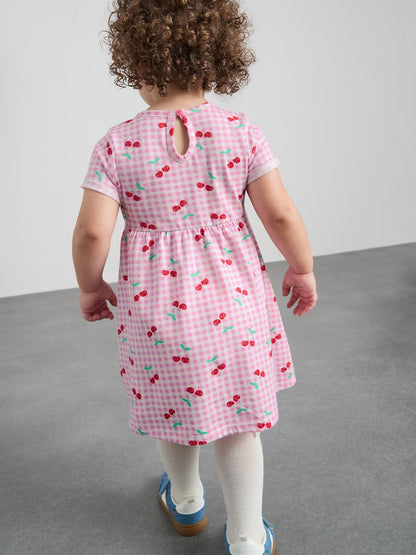Vestido rosado cherry