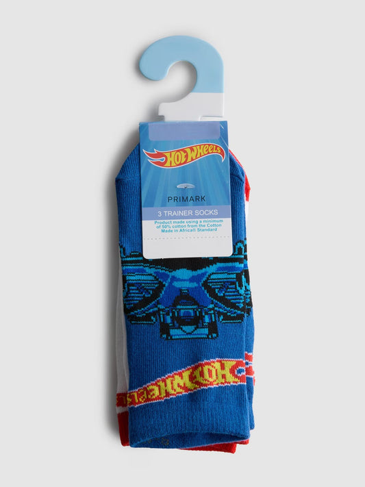 Pack de 3 medias hotwheels