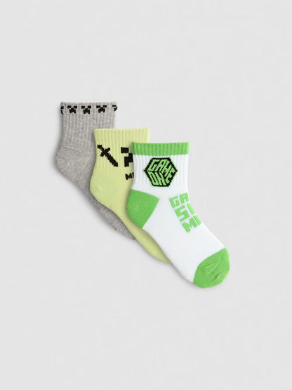 Pack de 3 medias minecraft