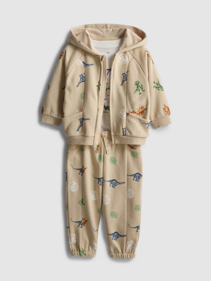 conjunto invierno jurassic world