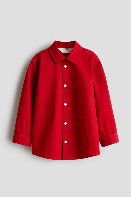 Camisa roja manga larga