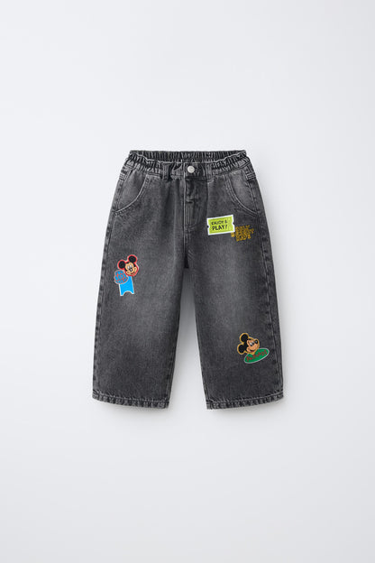 JEANS STRAIGHT MICKEY MOUSE © DISNEY