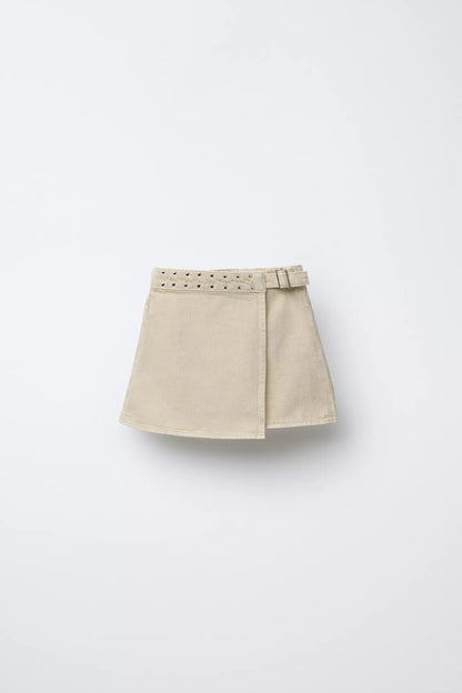 FALDA SARGA TACHAS