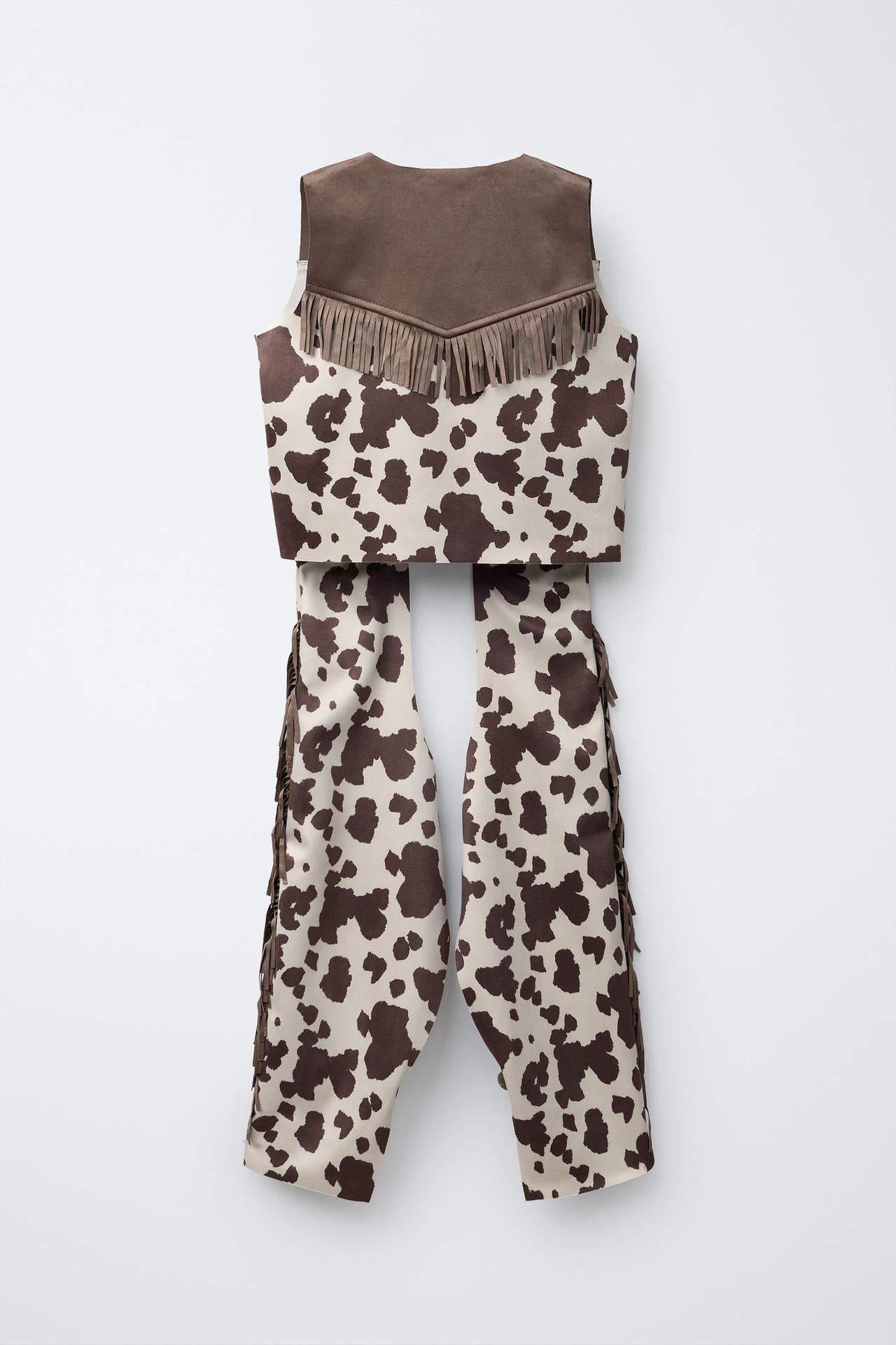 DISFRAZ COWBOY ESTAMPADO ANIMAL FLECOS