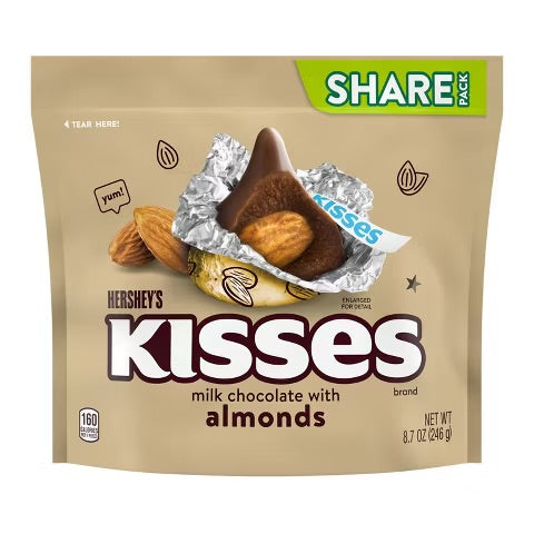 Hersheys kisses almendras