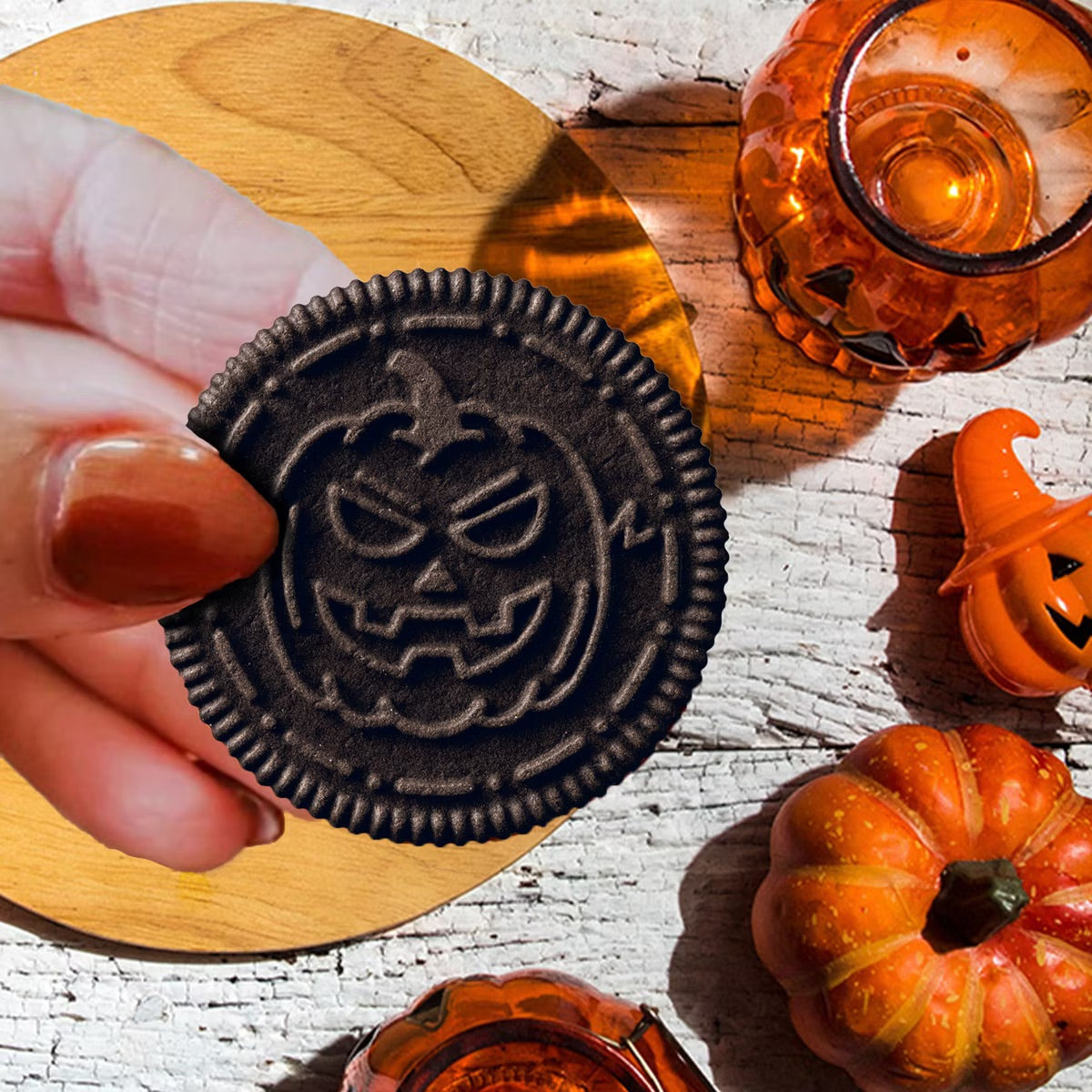 Galleta oreo halloween boo