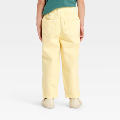 Pantalon relaxed fit amarillo