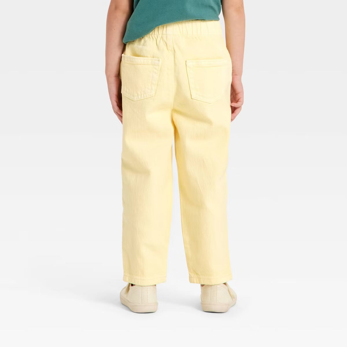 Pantalon relaxed fit amarillo