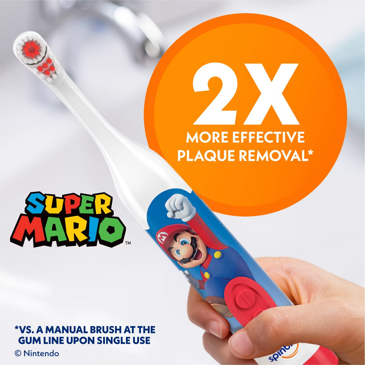 Cepillo de diente super mario