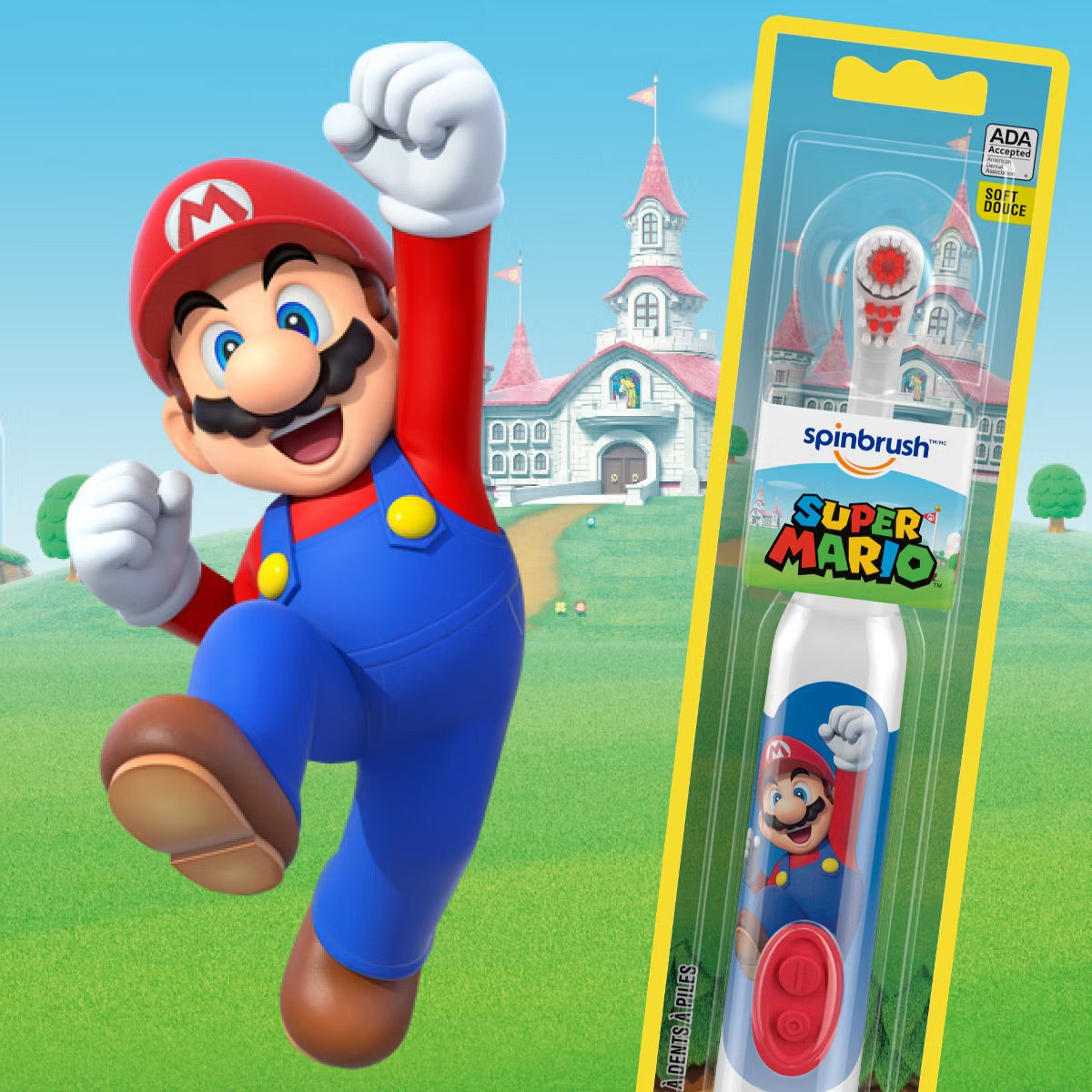 Cepillo de diente super mario