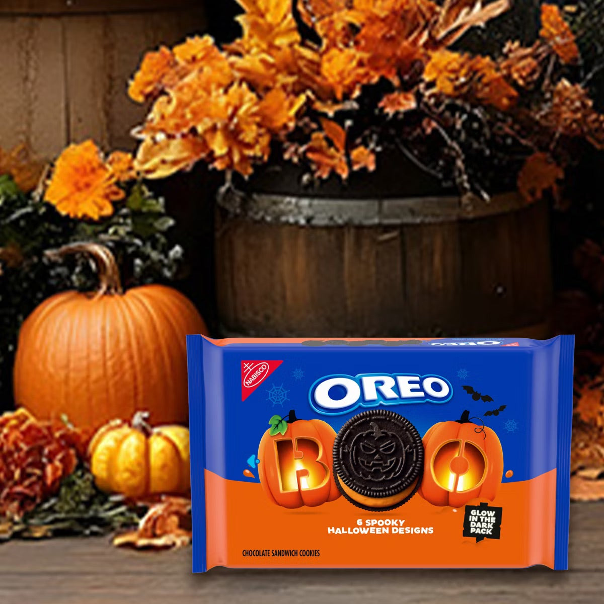 Galleta oreo halloween boo