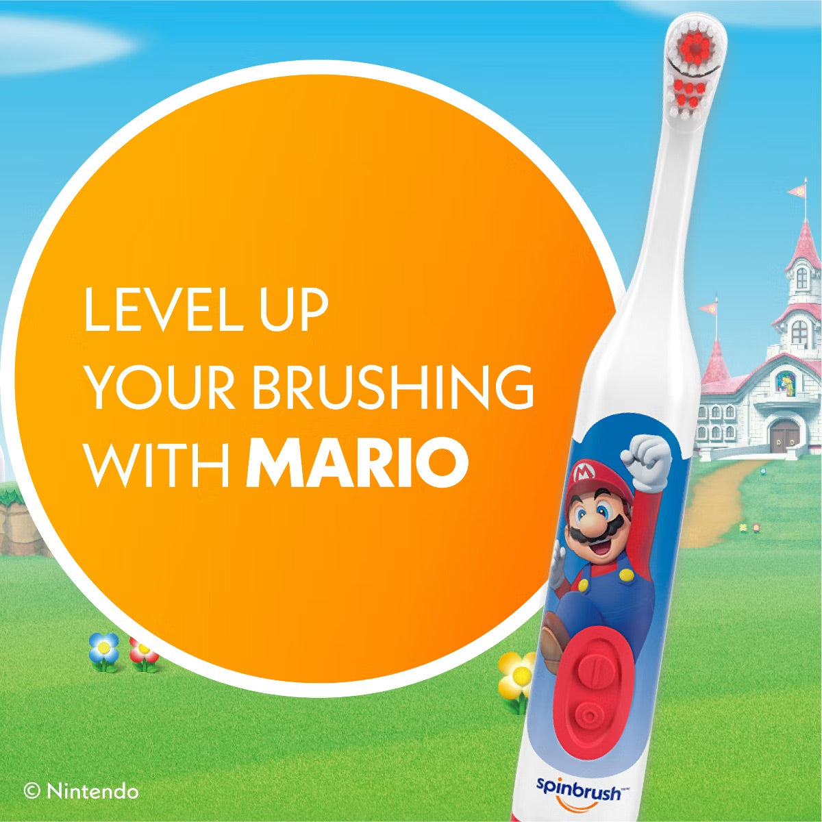 Cepillo de diente super mario