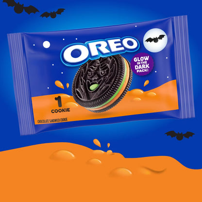 Galleta oreo crema verde y naranja