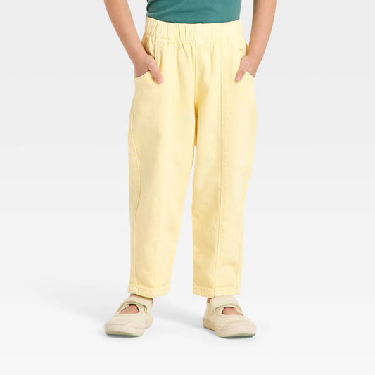Pantalon relaxed fit amarillo