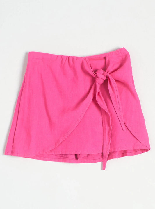 Short falda lino