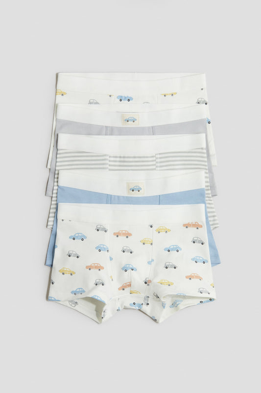 Pack de 5 boxers Autos