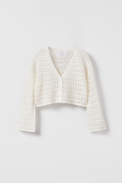 Cardigan punto desguajado