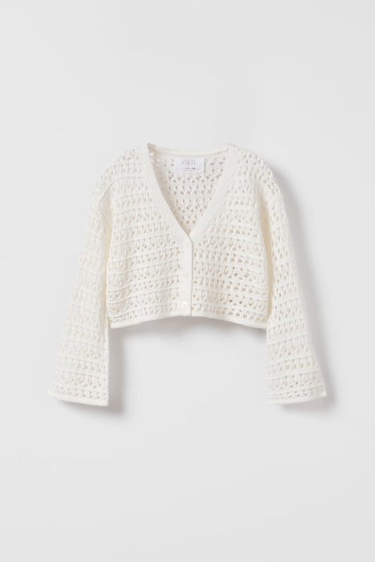 Cardigan punto desguajado