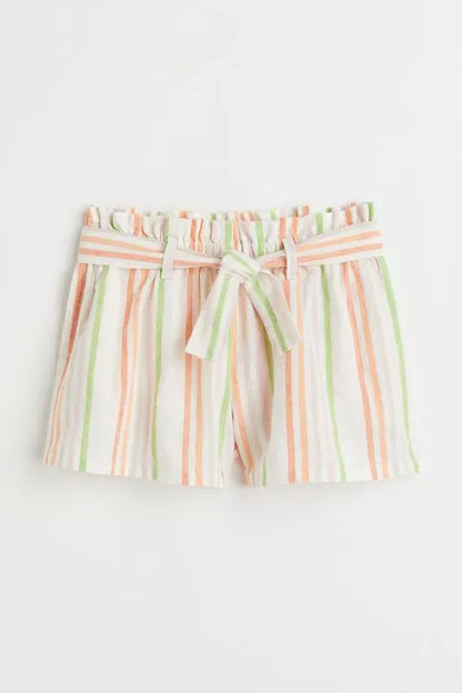 Shorts en mezcla de lino