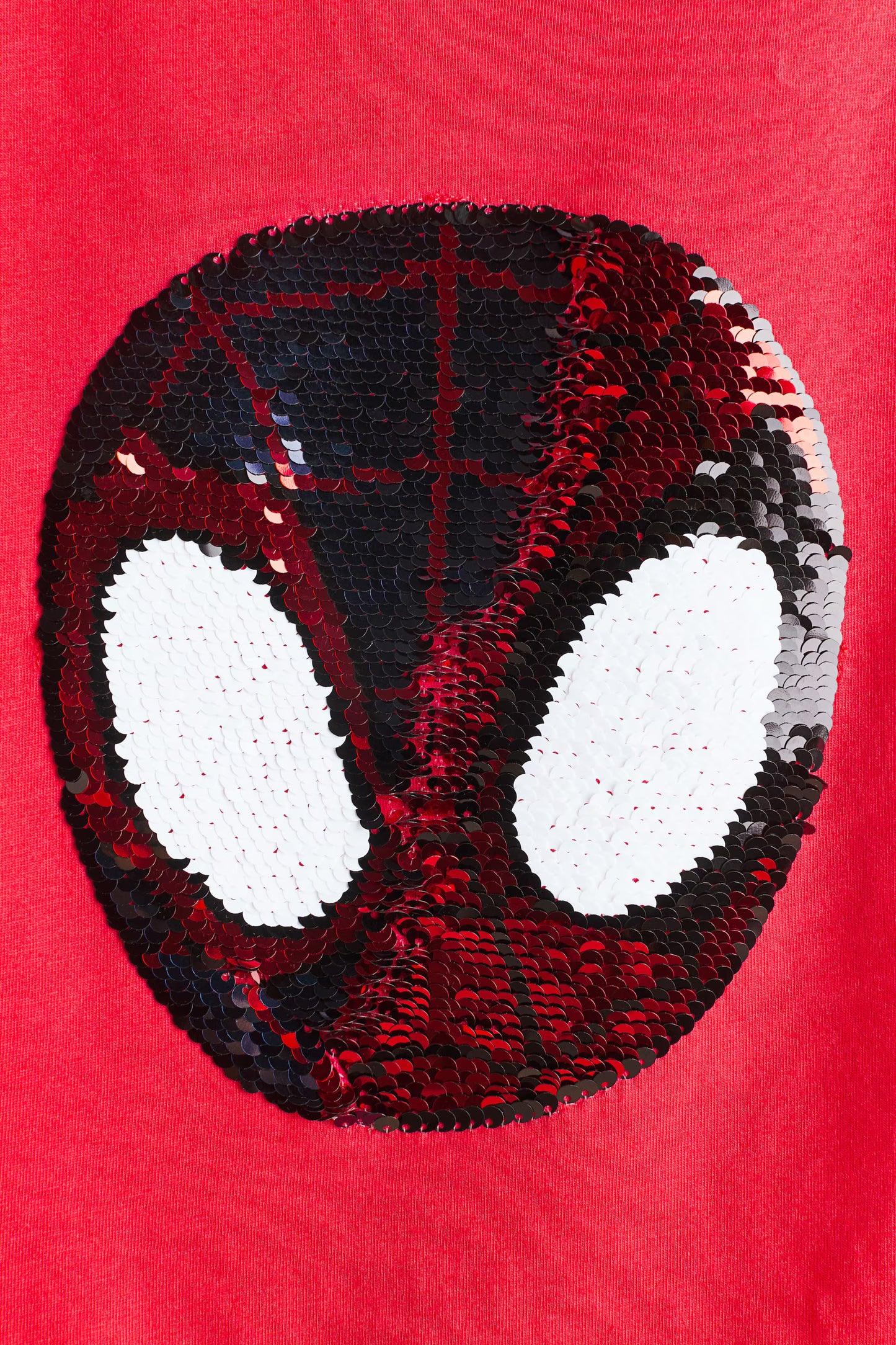 Polera spiderman con lentejuelas