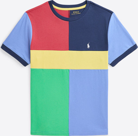 Polera color blocked polo