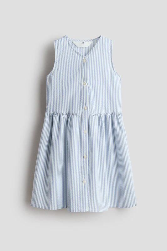 Vestido celeste rayas