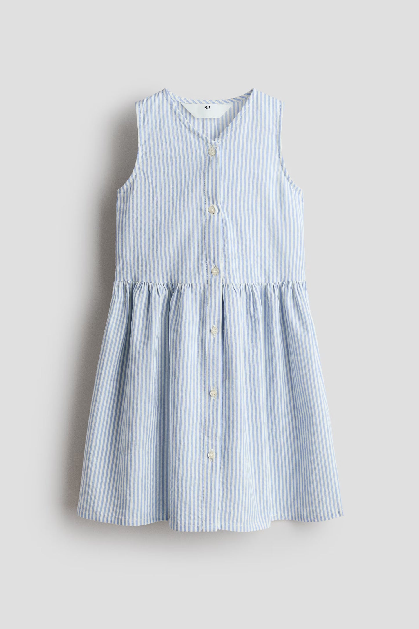 Vestido celeste rayas