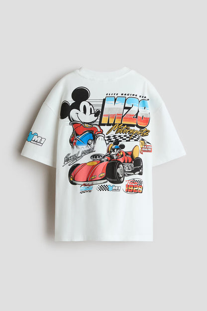 Polera mickey mouse racing