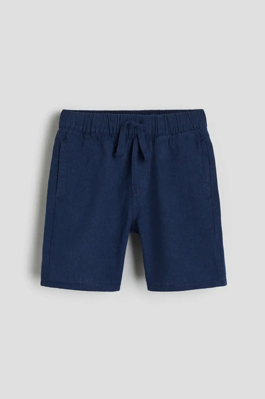 Short lino azul marino