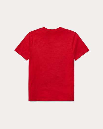 polera cuello en v roja