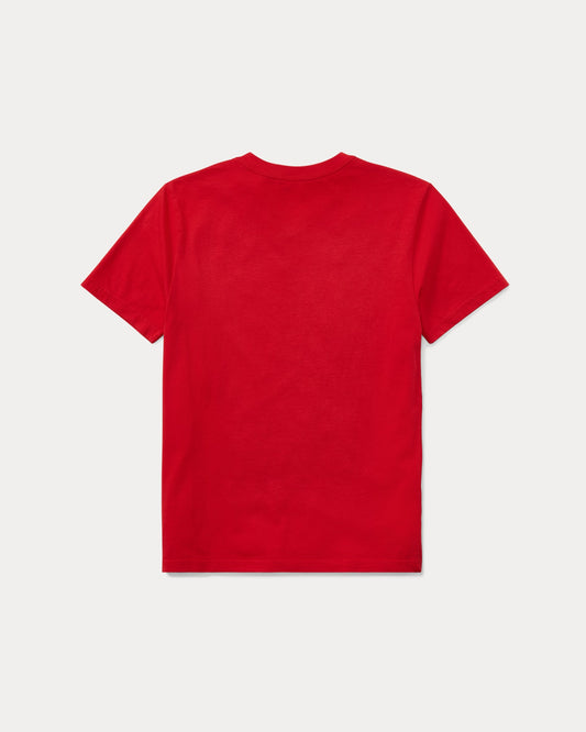 polera cuello en v roja