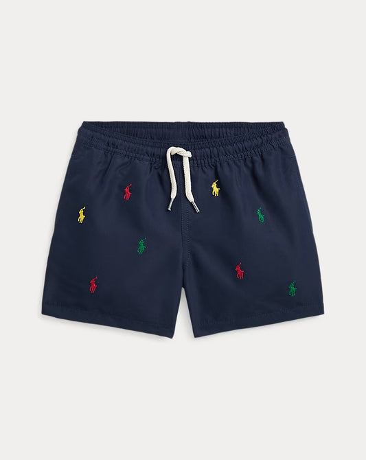 Short de piscina azul