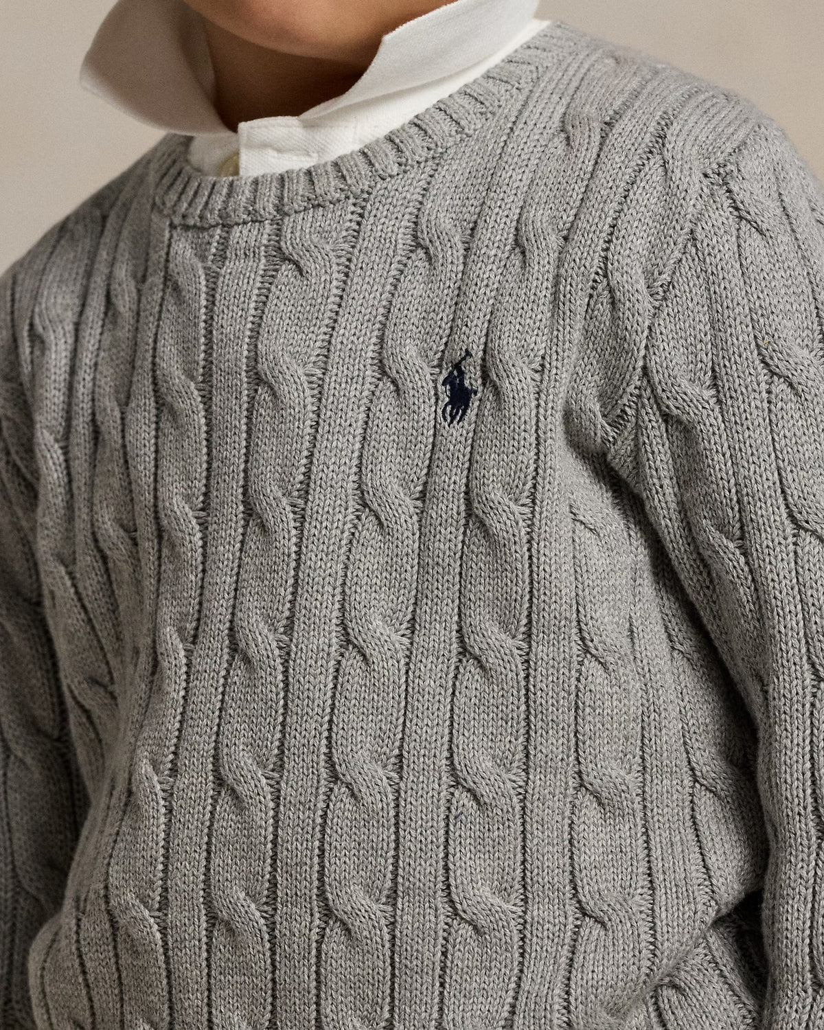 Sueter de algodon gris