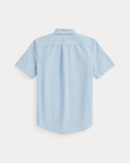 Camisa oxford azul manga corta