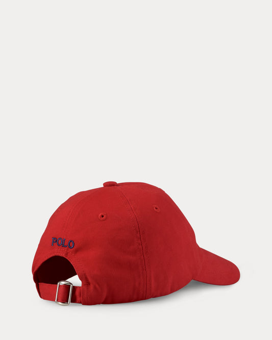 Gorra algodon ralph lauren roja