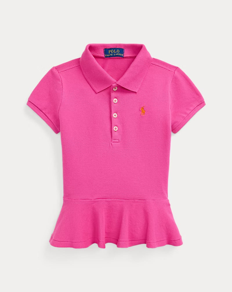 camisa tipo polo rosada